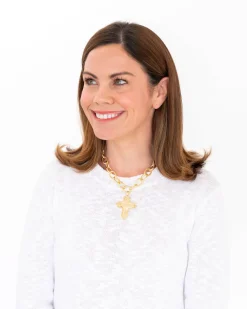 Dotted Cross Necklace|Susan Shaw New