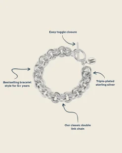 Double Link Chain Bracelet|Susan Shaw Online