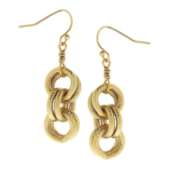 Double Link Chain Earrings|Susan Shaw