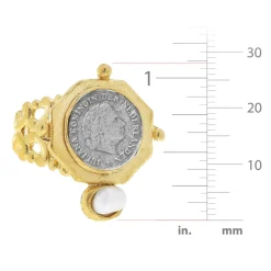 Dutch Coin and Pearl Ring|Susan Shaw Best