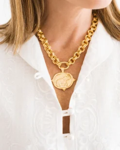 Elephant Intaglio Necklace|Susan Shaw Hot