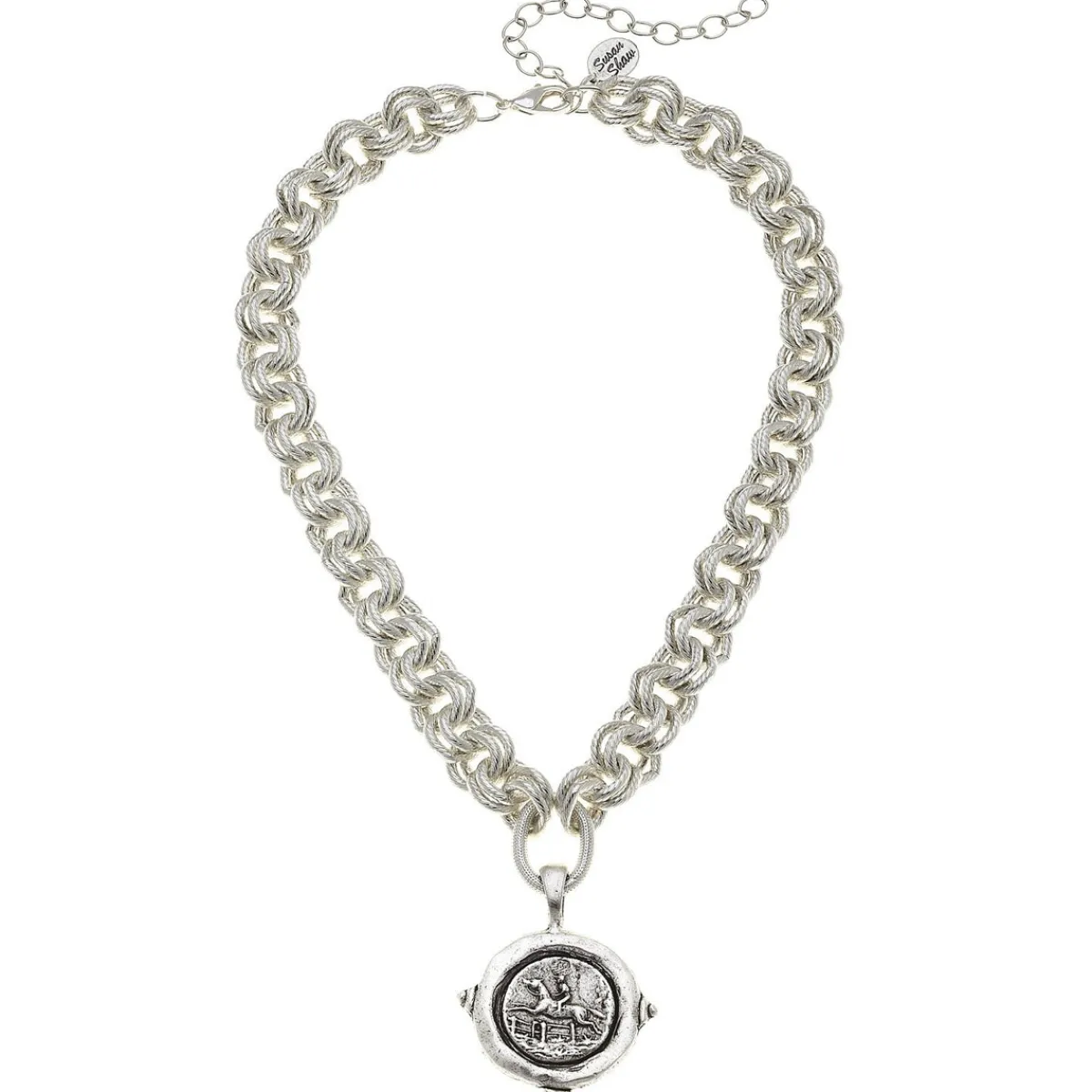 Equestrian Intaglio Necklace|Susan Shaw Sale
