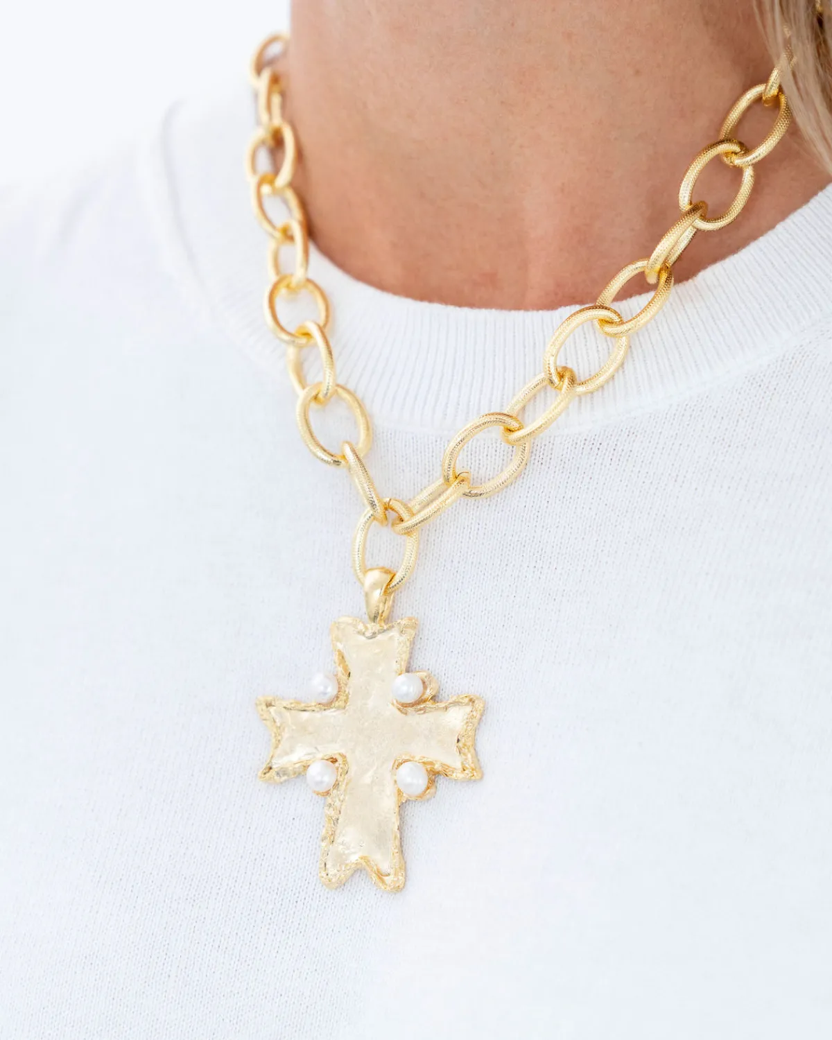 Esther Cross Necklace|Susan Shaw Online