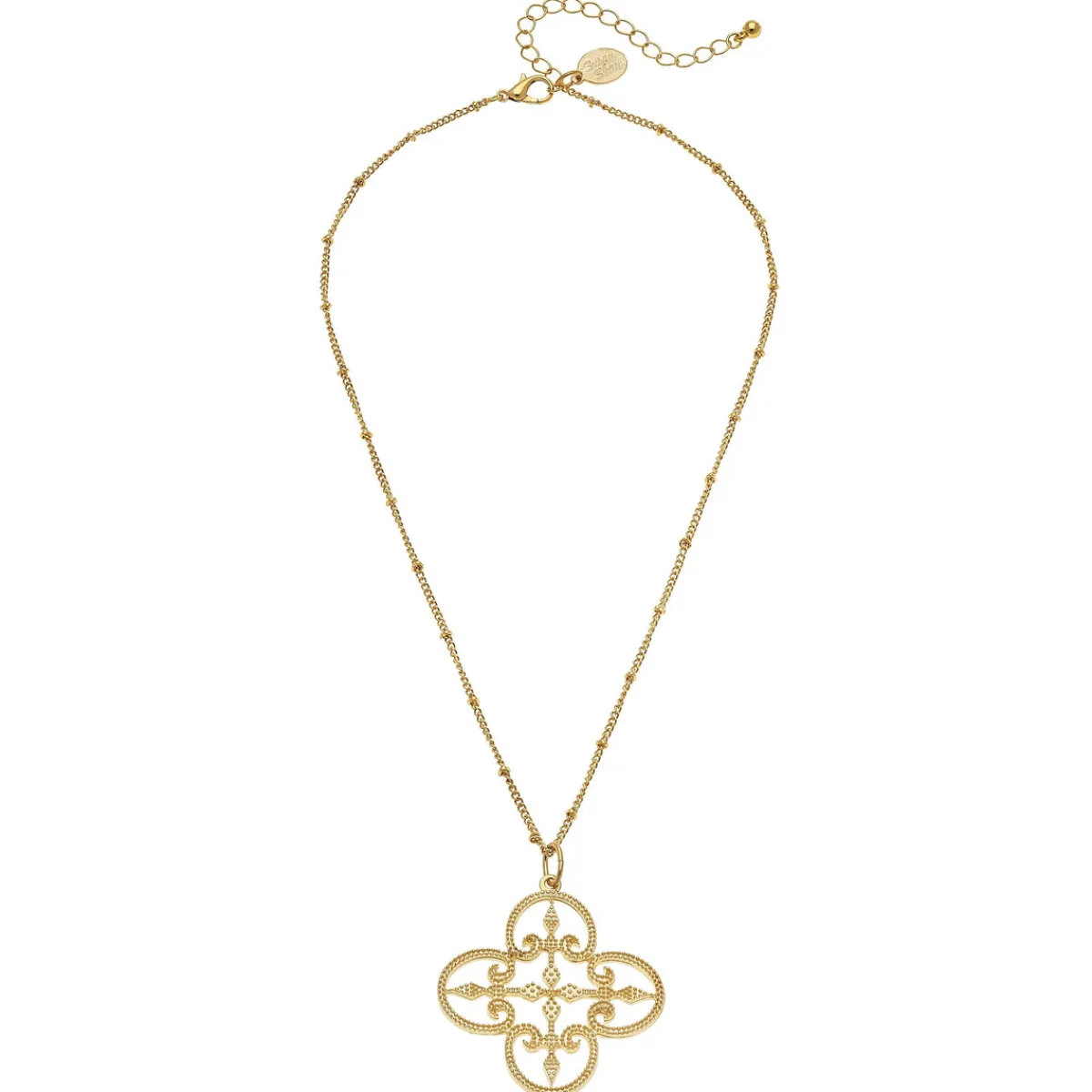 Filigree Clover Necklace|Susan Shaw Outlet