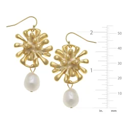 Firecracker Pearl Drop Earrings|Susan Shaw