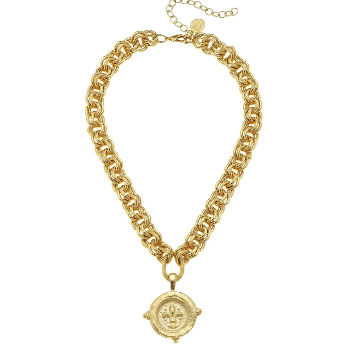 Fleur-De-Lis Intaglio Necklace|Susan Shaw Sale