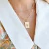 Fleur de Lis Stamp Necklace|Susan Shaw Hot