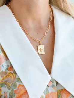 Fleur de Lis Stamp Necklace|Susan Shaw Hot