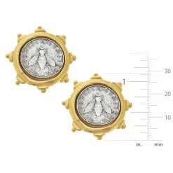 Florence Bee Coin Studs|Susan Shaw Discount
