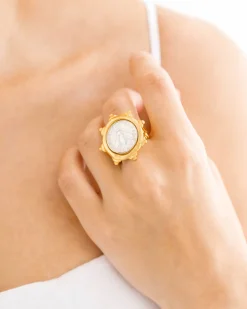 Florence Italian Bee Coin Ring|Susan Shaw Best