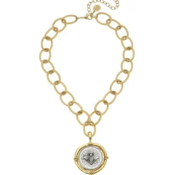 French Bee Coin Necklace|Susan Shaw Online