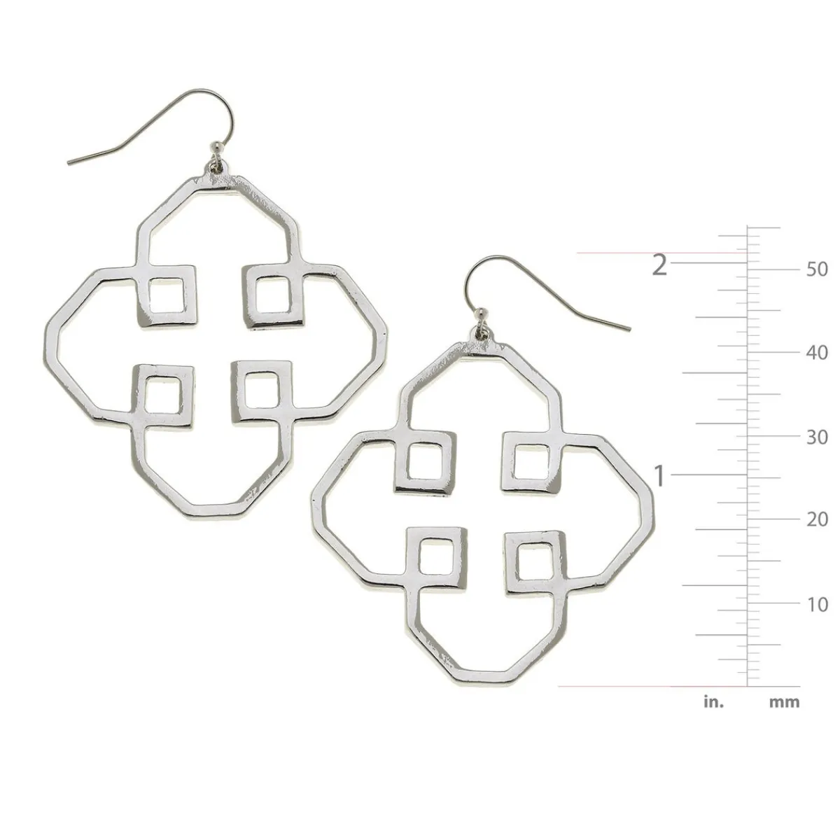 Geometric Outline Earrings|Susan Shaw Discount