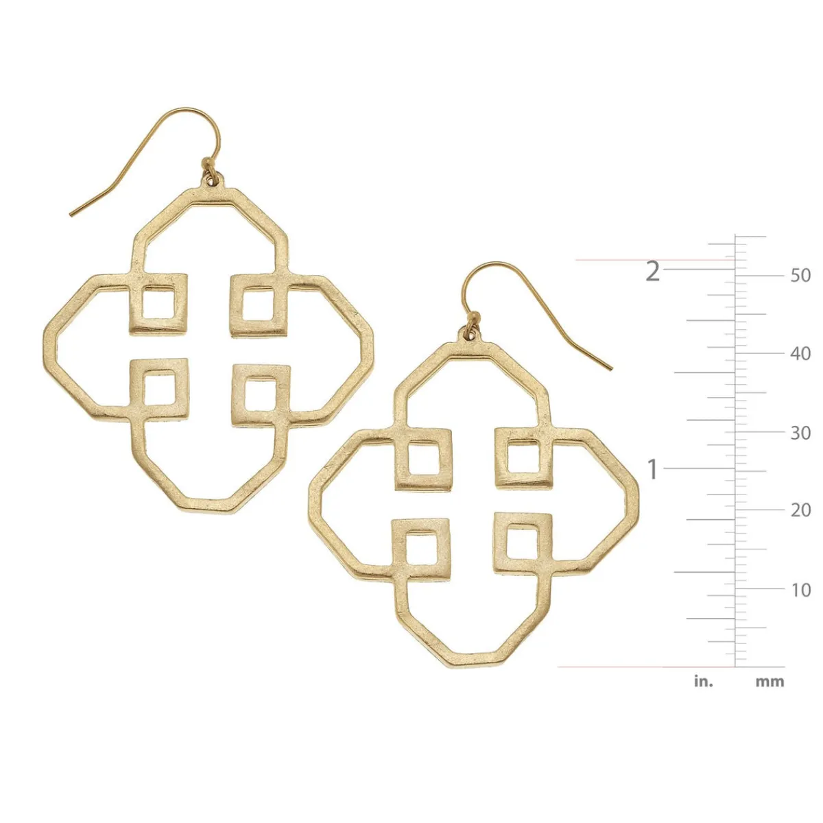 Geometric Outline Earrings|Susan Shaw Discount
