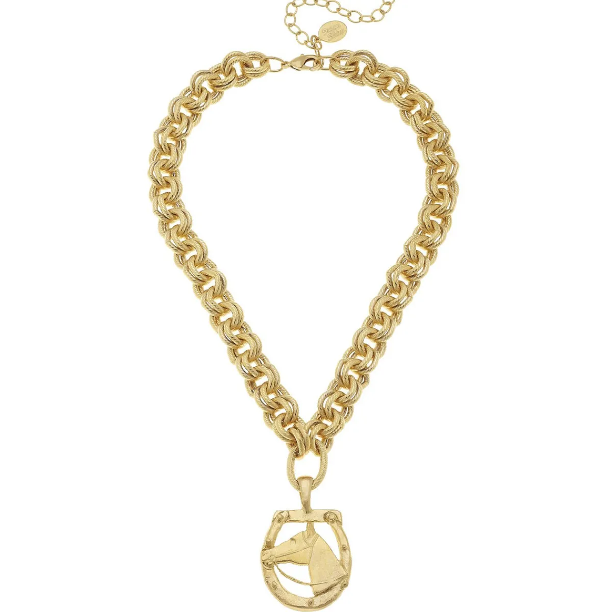 Gold Horseshoe Necklace|Susan Shaw Discount
