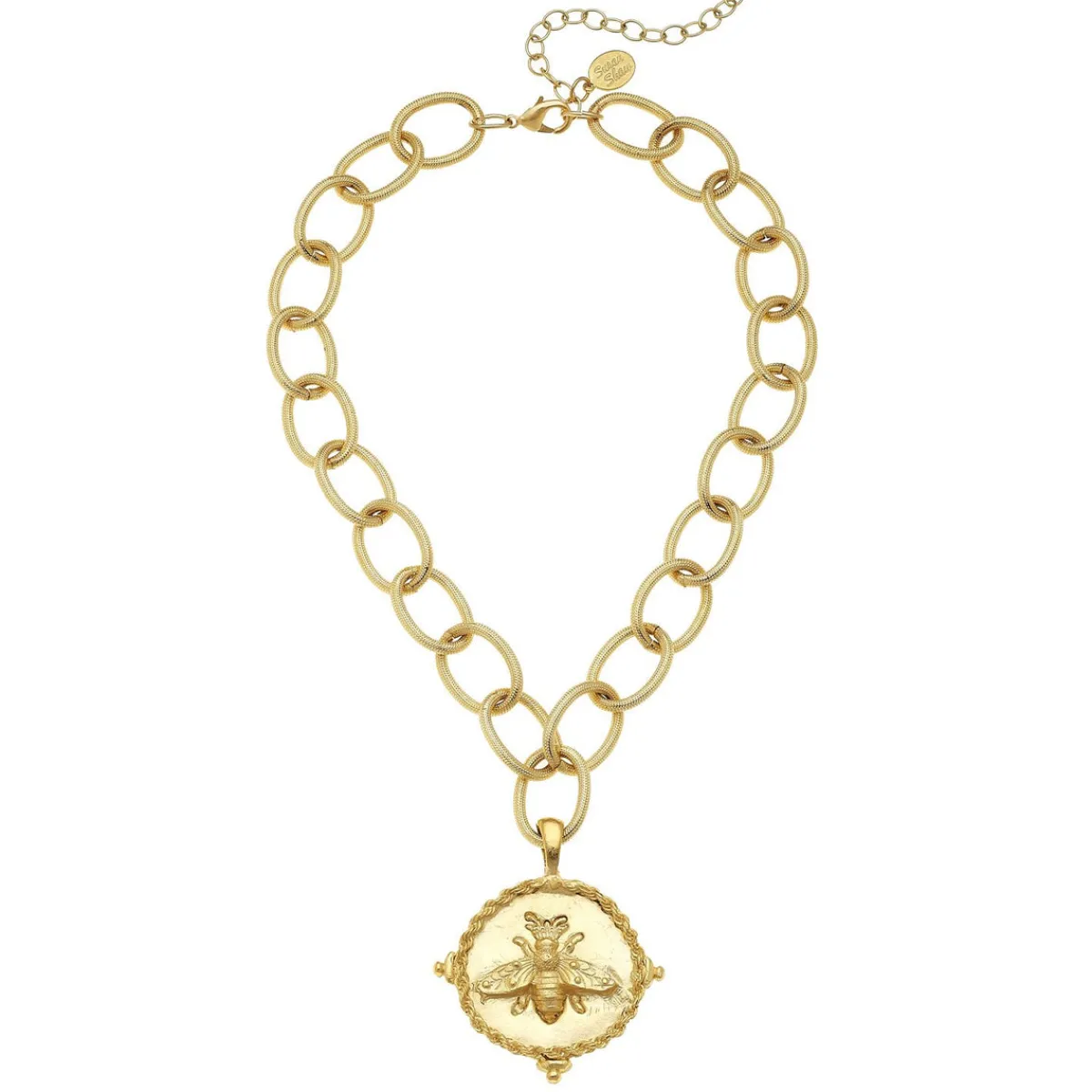 Gold Queen Bee Pendant Necklace|Susan Shaw Clearance