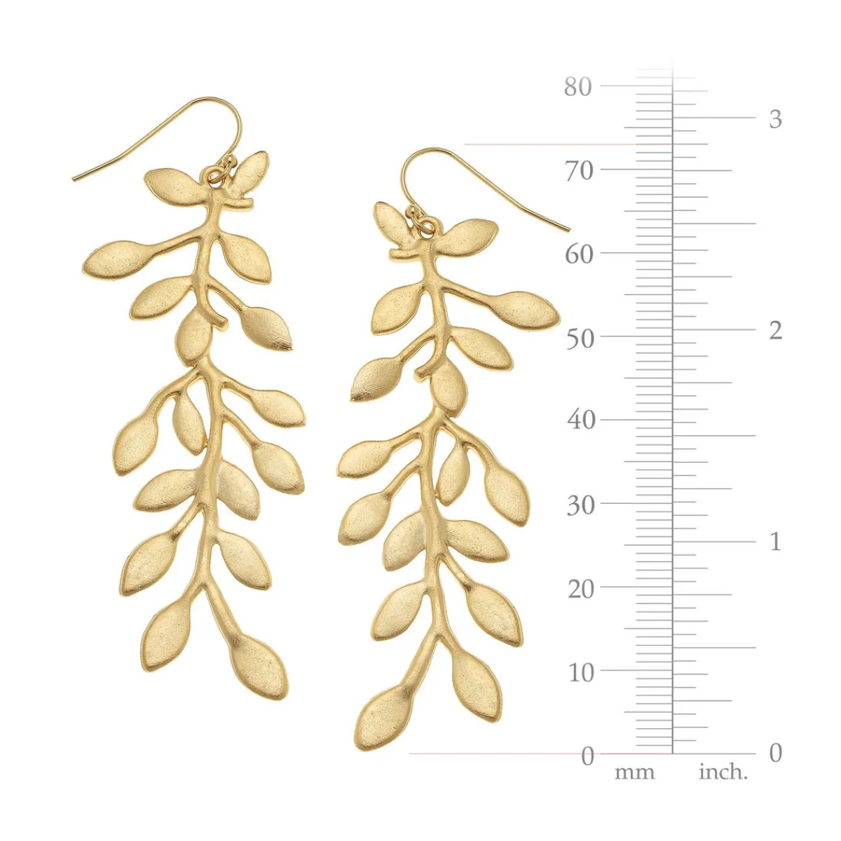 Gold Vine Earrings|Susan Shaw