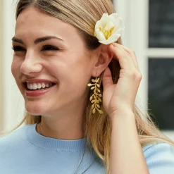 Gold Vine Earrings|Susan Shaw