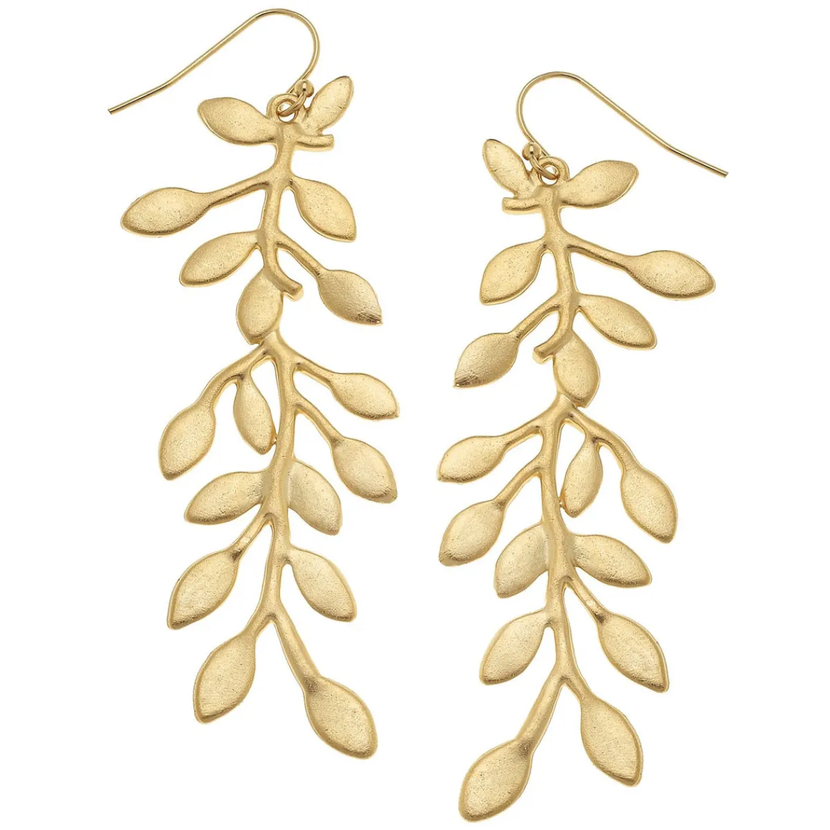 Gold Vine Earrings|Susan Shaw