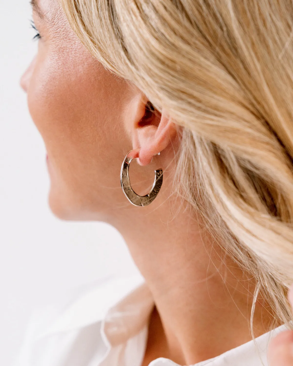 Hammered Hoops|Susan Shaw Outlet