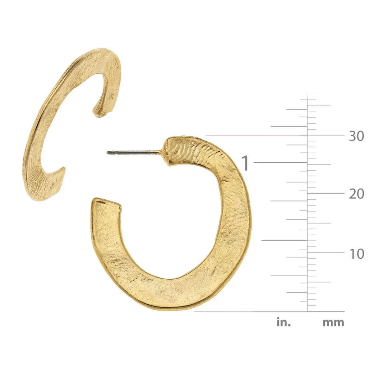 Hammered Hoops|Susan Shaw Outlet