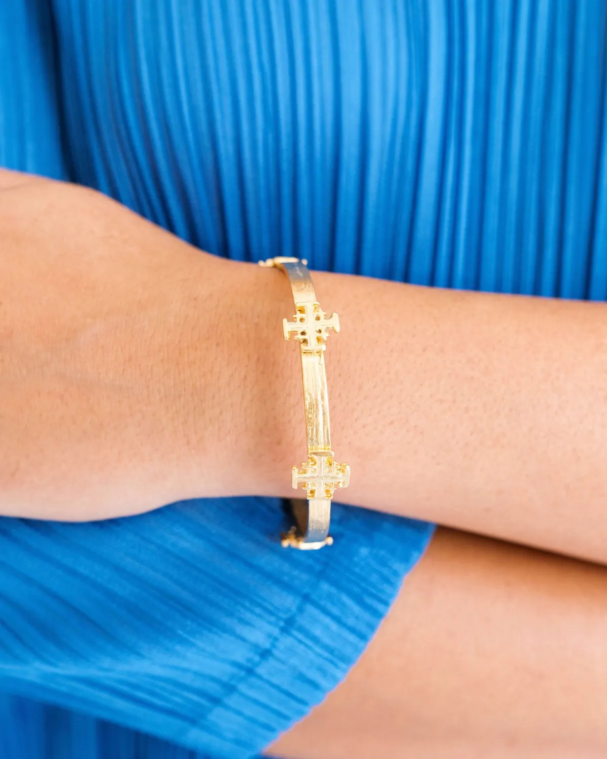 Jerusalem Cross Bangle|Susan Shaw Discount