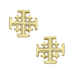 Jerusalem Cross Studs|Susan Shaw Best