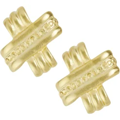 Large Clad X Studs|Exclude_Sales Clearance