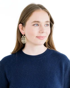 Leaf Cut Out Earrings|Susan Shaw Sale