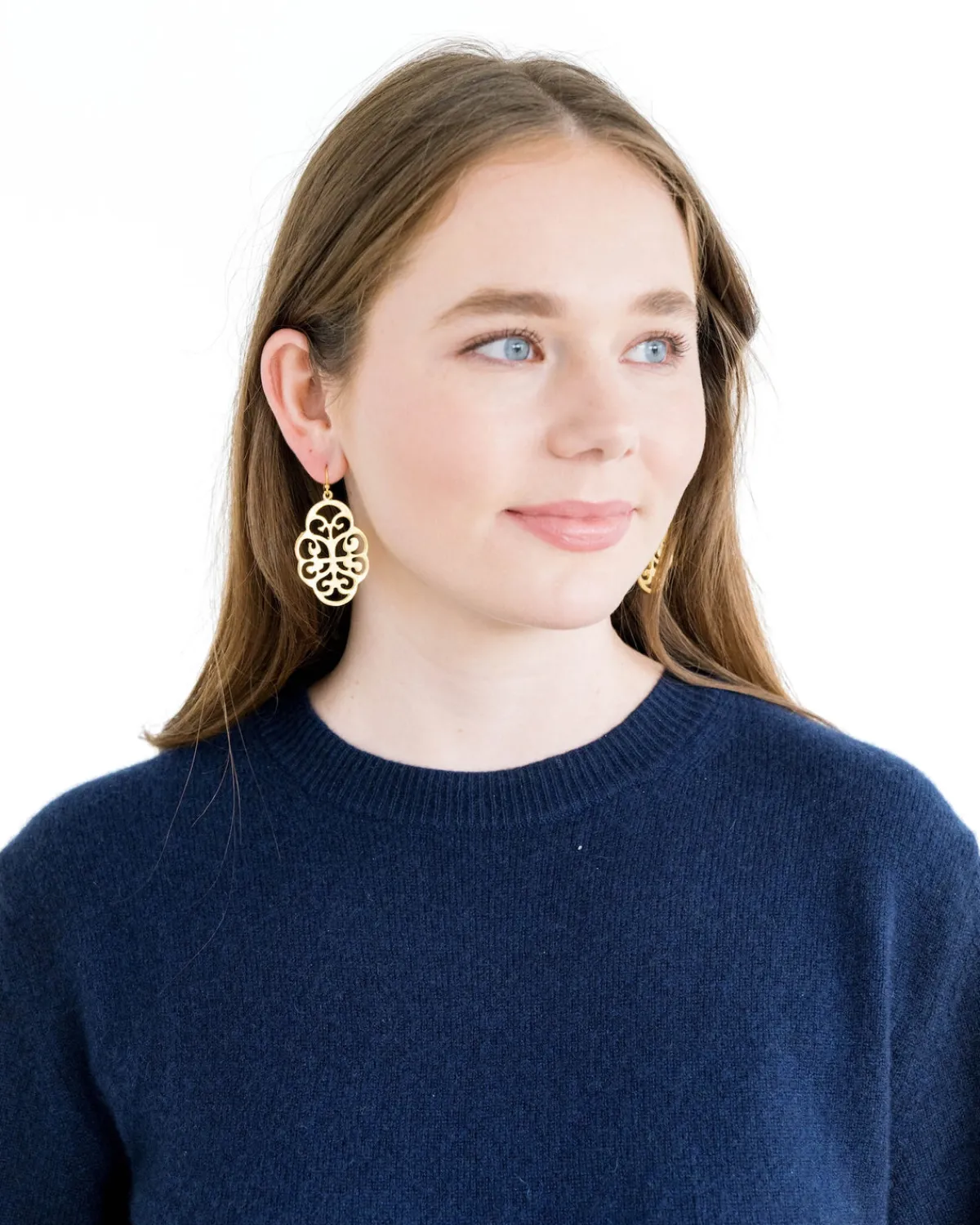 Leaf Cut Out Earrings|Susan Shaw Sale