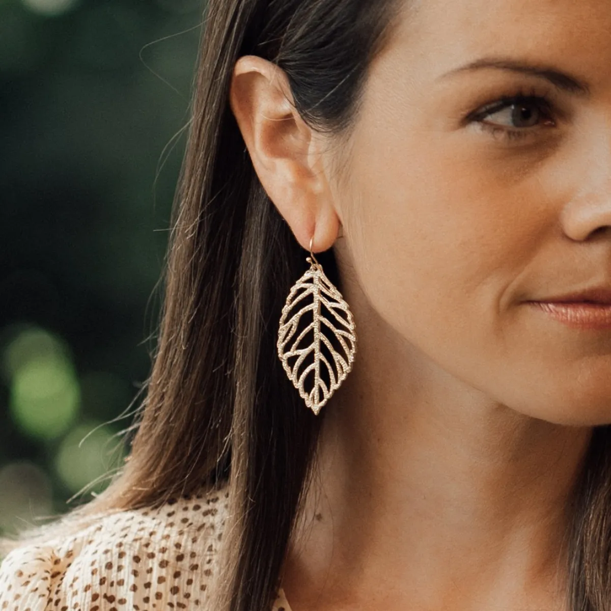 Leaf Earrings|Susan Shaw Sale