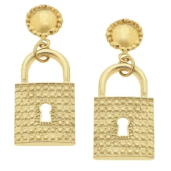 Lock Earrings|Susan Shaw