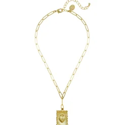 Lock Stamp Necklace|Susan Shaw Clearance