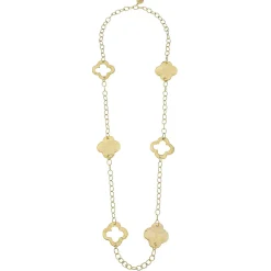 Long Clover Chain Necklace|Susan Shaw New
