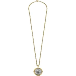 Long Coin Pendant Necklace|Susan Shaw Hot