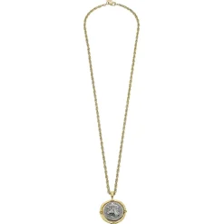 Long Coin Pendant Necklace|Susan Shaw Hot