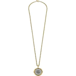 Long Coin Pendant Necklace|Susan Shaw Hot