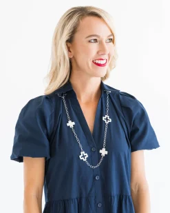 Long Cross Chain Necklace|Susan Shaw Best