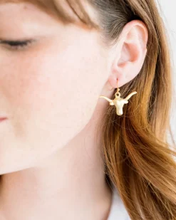 Longhorn Drop Earrings|Susan Shaw New