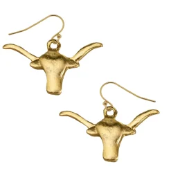 Longhorn Drop Earrings|Susan Shaw New