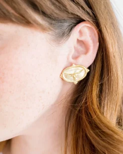 Longhorn Intaglio Studs|Susan Shaw Clearance