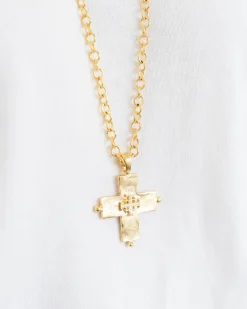 Long Jerusalem Cross Necklace|Susan Shaw Outlet
