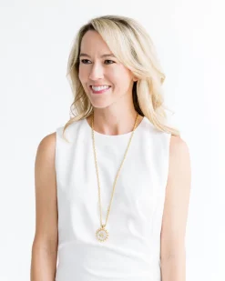 Long Mother of Pearl Bee Necklace|Susan Shaw Best