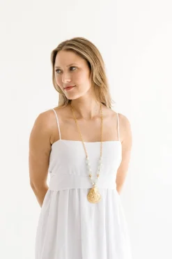Long Oyster and Pearl Necklace|Susan Shaw Discount