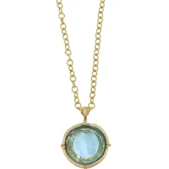 Long Venetian Glass Coin Intaglio Necklace|Susan Shaw Discount