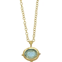 Long Venetian Glass Intaglio Necklace|Susan Shaw Clearance