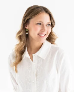 Madeline Pearl Drop Earrings|Susan Shaw Online