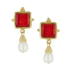 Madeline Pearl Drop Earrings|Susan Shaw Online