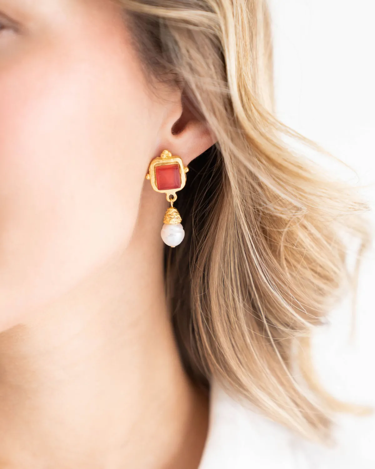 Madeline Pearl Drop Earrings|Susan Shaw Online