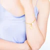 Magnolia Paperclip Bracelet|Susan Shaw Clearance