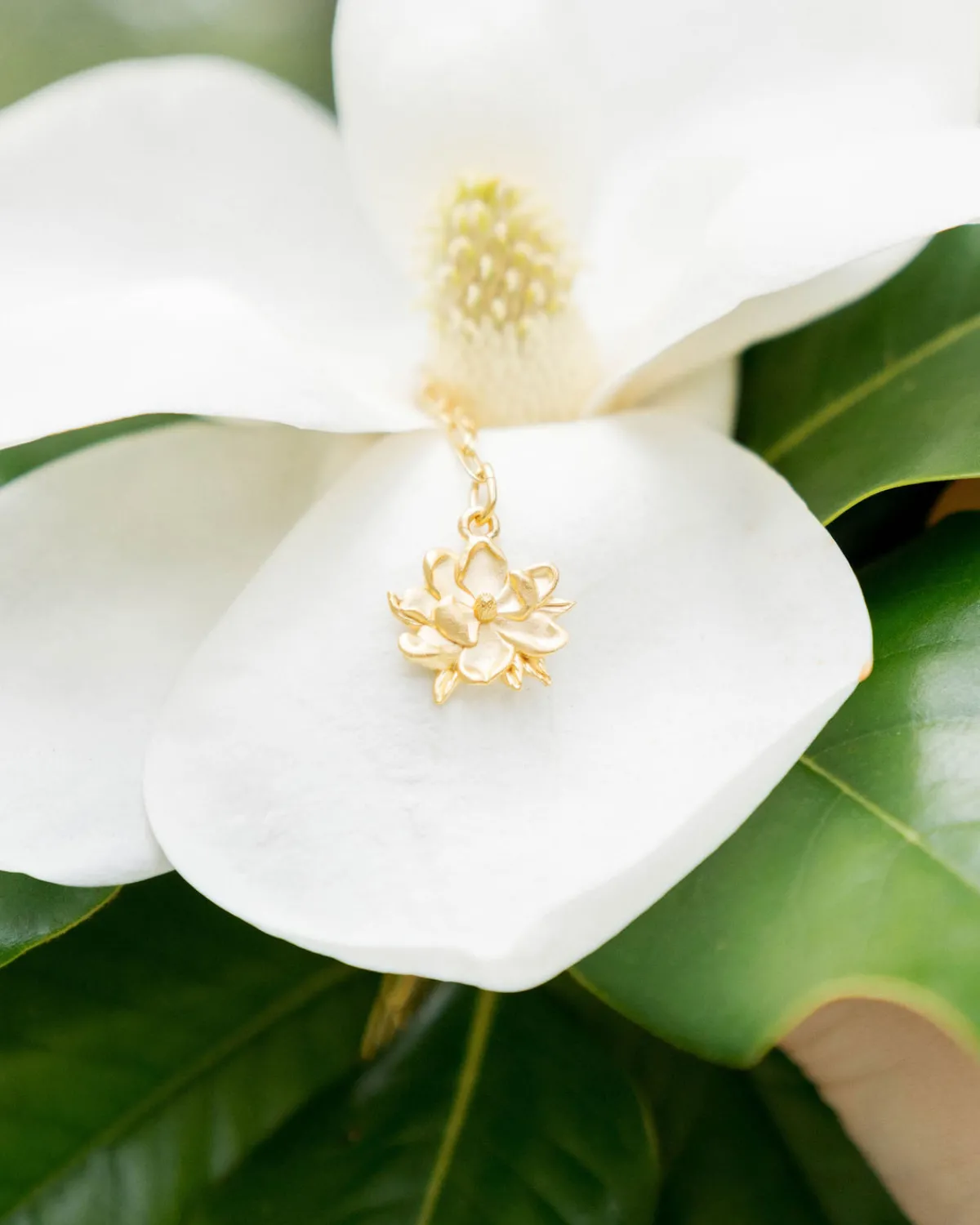 Magnolia Paperclip Necklace|Susan Shaw New